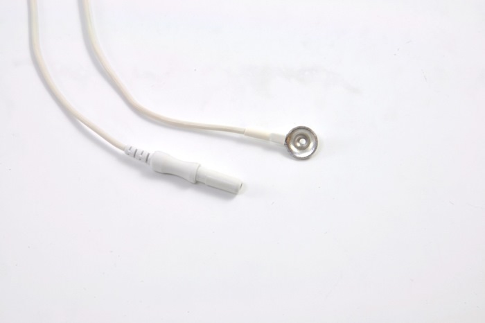 9mm Disc Electrode for Electro-Cap 122cm cable, Tin electrode, E21-9S*-48"