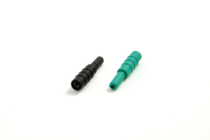 Adapter - from 2mm to touchproof connector (black or Green)