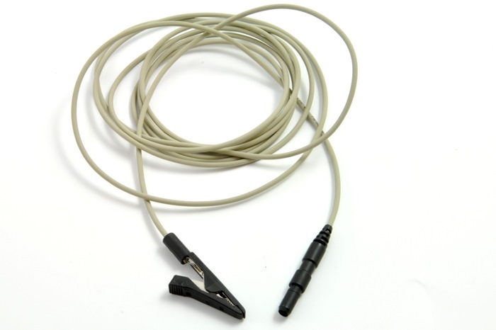 Alligator - Crocodile clip cable, 200cm cable w. TouchProof connector