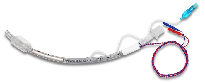 Avalanche -  Laryngeal electrode tube 1 ch, 8,0 mm I.D. with spiral tube stylet for IOM, cable length 75 cm with DIN 42802-1 connector (TP), single sterile packed with 5 pcs.