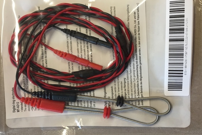 Digital ring electrode, 120cm twisted cable, TouchProof connector (bag of 2 electrodes)