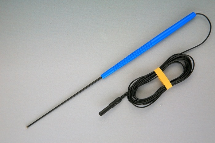 Disposable Ball Tip Direct Nerve Stimulator Probe, Ball tip 2,3mm diameter, 200cm cable w. Touch Proof connector, Shaft 80-150mm (1 pcs.)