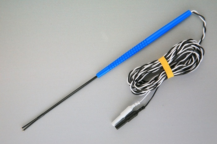 Disposable Bipolar Direct Nerve Stimulator Probe, tip 0,8mm diameter, 200cm cable w. Touch Proof connector (1 pcs.). Neurosign/NIM/Avalanche/C2-Xplore