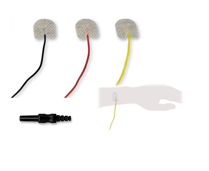Disposable Electrode 15x20 mm, with 15 cm cable, TP connector (Bag of 20x6 pcs.)