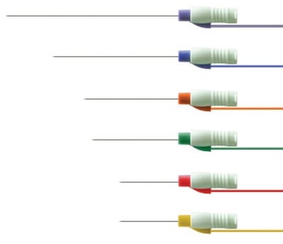 Disposable Hypodermic Needle. Neurotoxin 37mm 0.40 Orange (27G), wire 75cm (Box of 10).