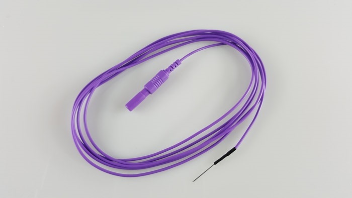Disposable Subdermal Needle 13mm, diameter 0,5mm, Wire 200cm, 24 pcs White colors. FRSH.