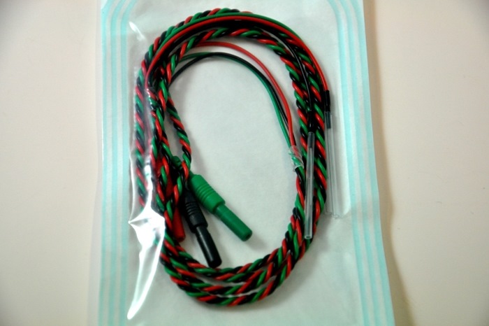 Disposable Subdermal Needle 20mm x 0,3mm, 100cm twisted pair cable, Touch Proof connector. (red, black and green). (Bag of 12 set). Neurosign/NIM.  FRSH.