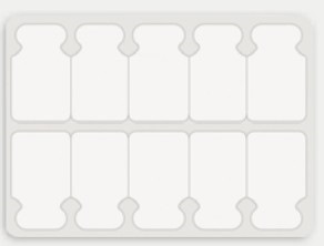 Disposable Tab adhesive electrode w/ Conductive Adhesive Hydrogel 22 x 22mm (Bag of 100 pcs).