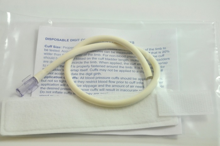 Disposable cuff for Large  toe or penis. 3,0 x 12.1 cm Overall Cuff Size. Bag of 100