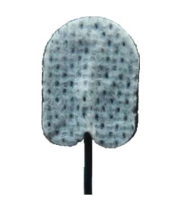 Disposable surface electrode Ag/AgCl, 15x20mm, 100cm cable, TouchProof connector (Box of 80 electrodes)