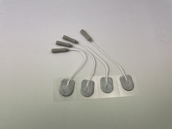 Disposable surface electrode Ag/AgCl, 15x20mm, 10cm cable, 0,7 connector (Box of 80 electrodes)