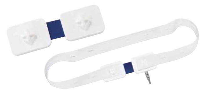Dymedix, Respiratory Effort Belt Sensor Abdomen (PF-096), Touch Proof (TP) connectors, use with disposable respiratory belt PF108-R & PF109-R