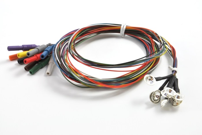 EEG Cup Electrode (Silver) 150 cm Teflon Wire 10 pcs. in box