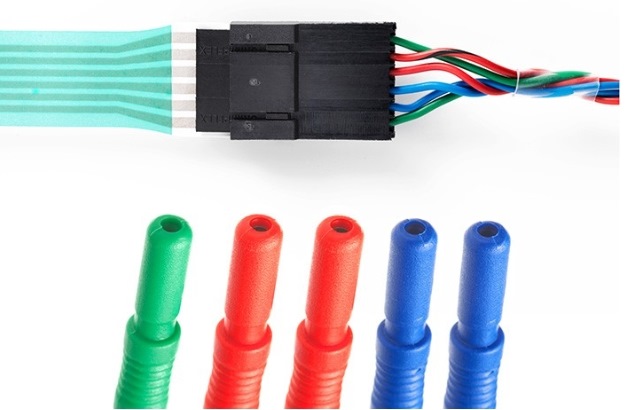 Extra reusable connection cable for Lantern Laryngeal Electrodes (NIM model). Length 90 cm