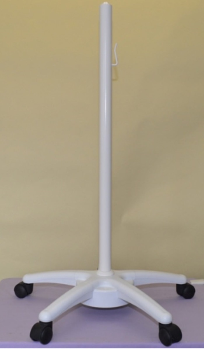 Floor Stand w. 5-wheels, color white (Height 100cm, Base width 60cm, 11,4kg)