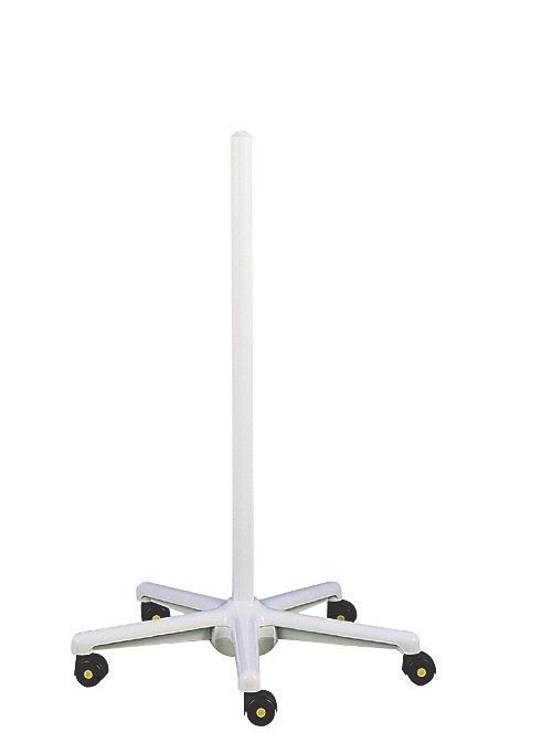 Floor Stand w. 5 wheels, for Amplifier/Photic/Video camera etc. (White)