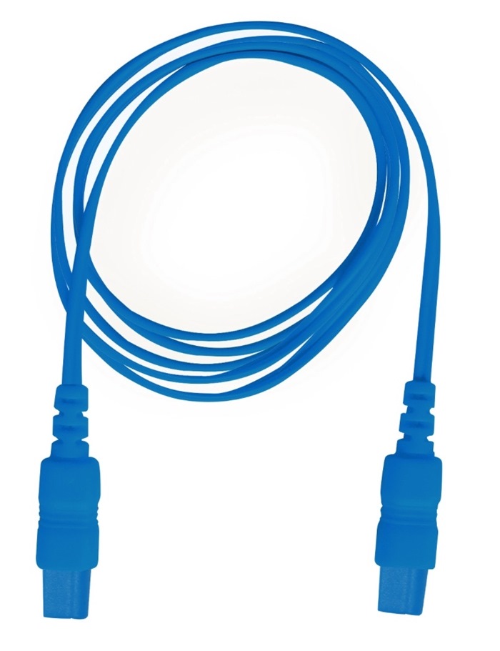 Grael Abdominal Band cable blue TP249. Keyhole-Male to Keyholde Male connectors