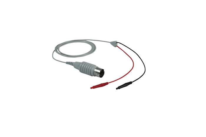 HUSH™ Shielded Electrode Cable 200cm, 2x 0.7 mm female connectors, 5-pole DIN Connector