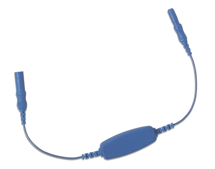 Inline RF Filter w. 20cm lead (Bag of 2), Provides RF protection on electrode basis & Terminates in male and female touchproof connectors