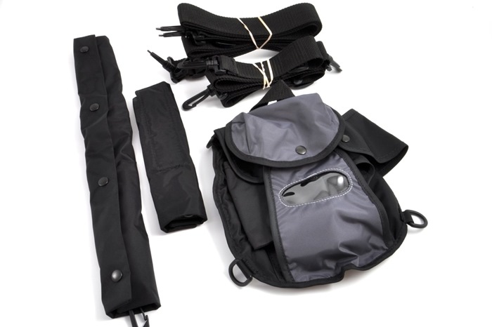 LTM Bag for Wireless W64 & W32 amplifiers, Including Shoulder Strap kit, Black