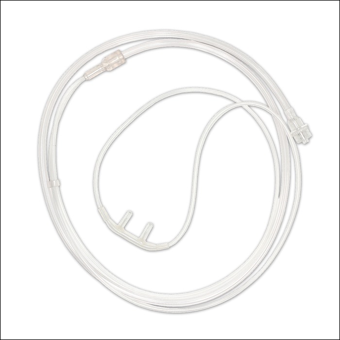 Nasal Cannula, adults, 60 cm tubing with male Luer-Lock connector, 100 pcs. in box