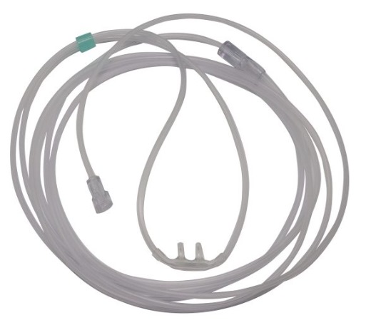 Nasal Cannula, size Pediatric (from 1 year), tubing length 180cm (72") Luer-Lock.