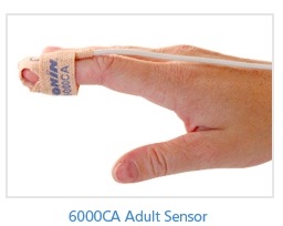 Nonin - Cloth Disposable SpO2 Sensor-Adult, 6000CA, 1m (Box of 24)