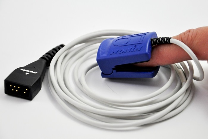 Nonin SpO2 - Finger Clip Sensor, Adult, 200cm cable