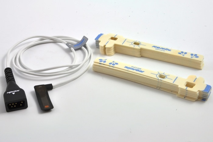 Nonin SpO2 - FlexSensor size Neonatal, 100cm lead. Incl. 25 FlexiWrap Adhesive tape 8001JFW (0739-000)