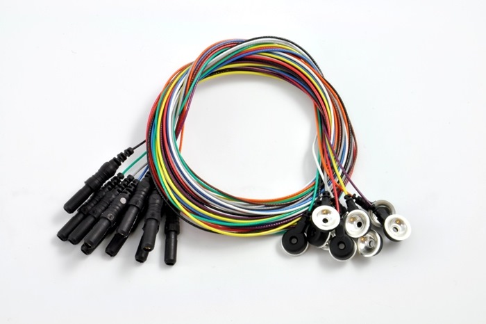OBSOLETE - Silver Cup EEG electrode, light weight 150cm cable with Touch Proof connector (Bag of 10 pcs.)