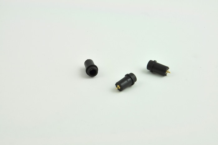 PCB Mount Touch-Proof connector - Black, (Gold pin)