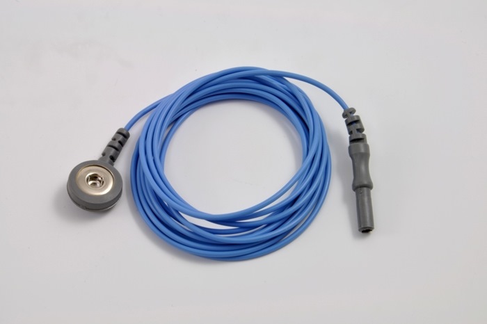 Reusable ECG / EKG Snap Leads, 200cm cable, colour coded leads. (Bag of 5 pcs). 