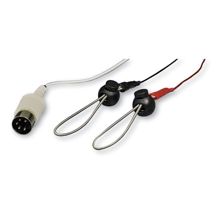 Ring electrode steel with fine loop 1.45mm 100cm cable 5-pol DIN