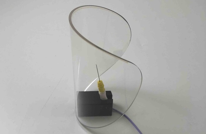 Safety Needle Holder, for safe parking of Needles during examination, Transparent (Tuxedo trolley)