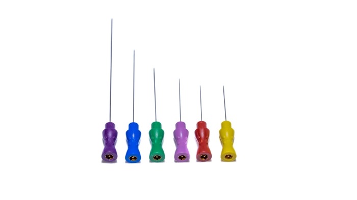 Silver line Disposable Concentric EMG needle, 25mm x 0.40mm (27 Gauge), Yellow hub (Box of 25).
