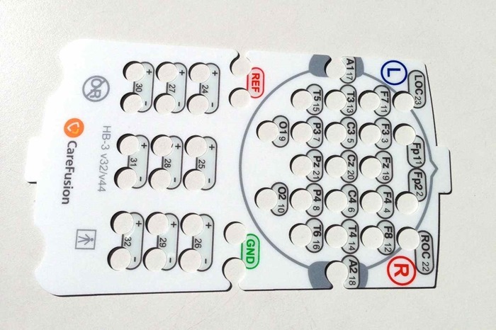 Sparepart - Electrode input label for HB3 headbox (Ten20 layout or numbered 1-32ch)