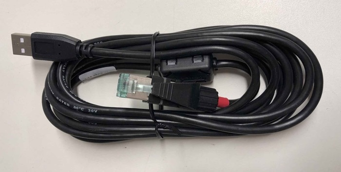 Stratus EEG - 3 meter cable for Trackit T4, Mk3 & R40 amplifier - USB to PDS (RJ45)