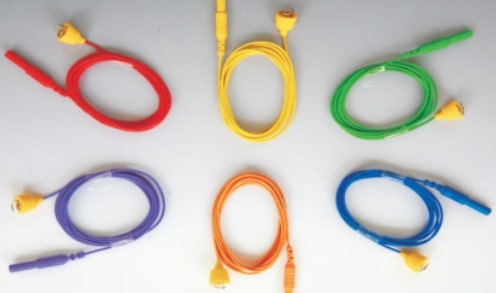 Subdermal Corkscrew Needle, Single,  Wire 120 cm, Needle 0,6mm, Blue Hub, 12 Colors