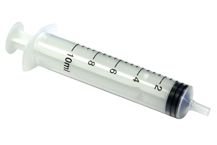 Syringe 10 ml, for use with Blunted Needle. E30B. (Box of 100)
