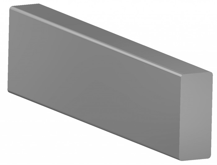 Tuxedo - Medical-Rail 10x25mm (Custom length: 0-3000mm incl. End-plugs) Specify length in mm with order)