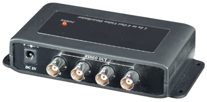 Videoswitch - 1 Input to 4 Output Video Distributor
