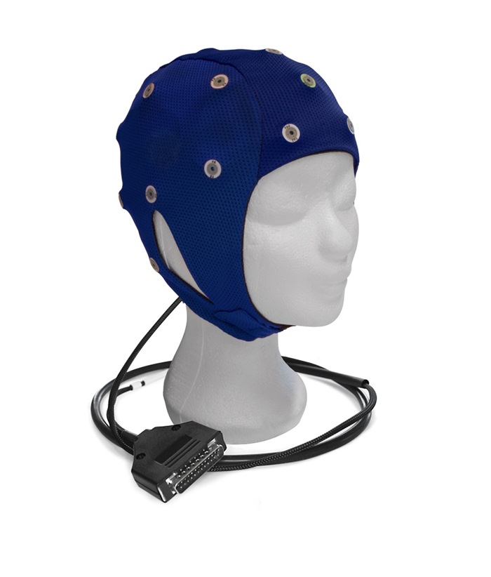 WaveGuard Connect Cap, Size Child (43-47cm) with 21 Tin electrodes + GND & Ref at position CPz, 10/20 system, DB25 male connector (Covered by 4 Month Warranty)