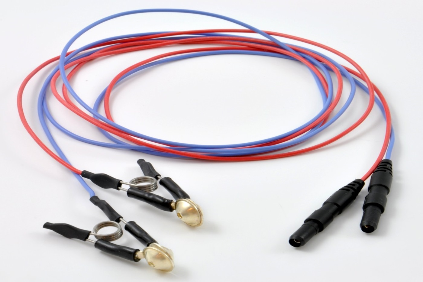 Sábana cristal escribir una carta Electrode Ear Clip with DIN connector, Silver, 10mm, 1 meter cable. (2 pcs)  - 019-405100