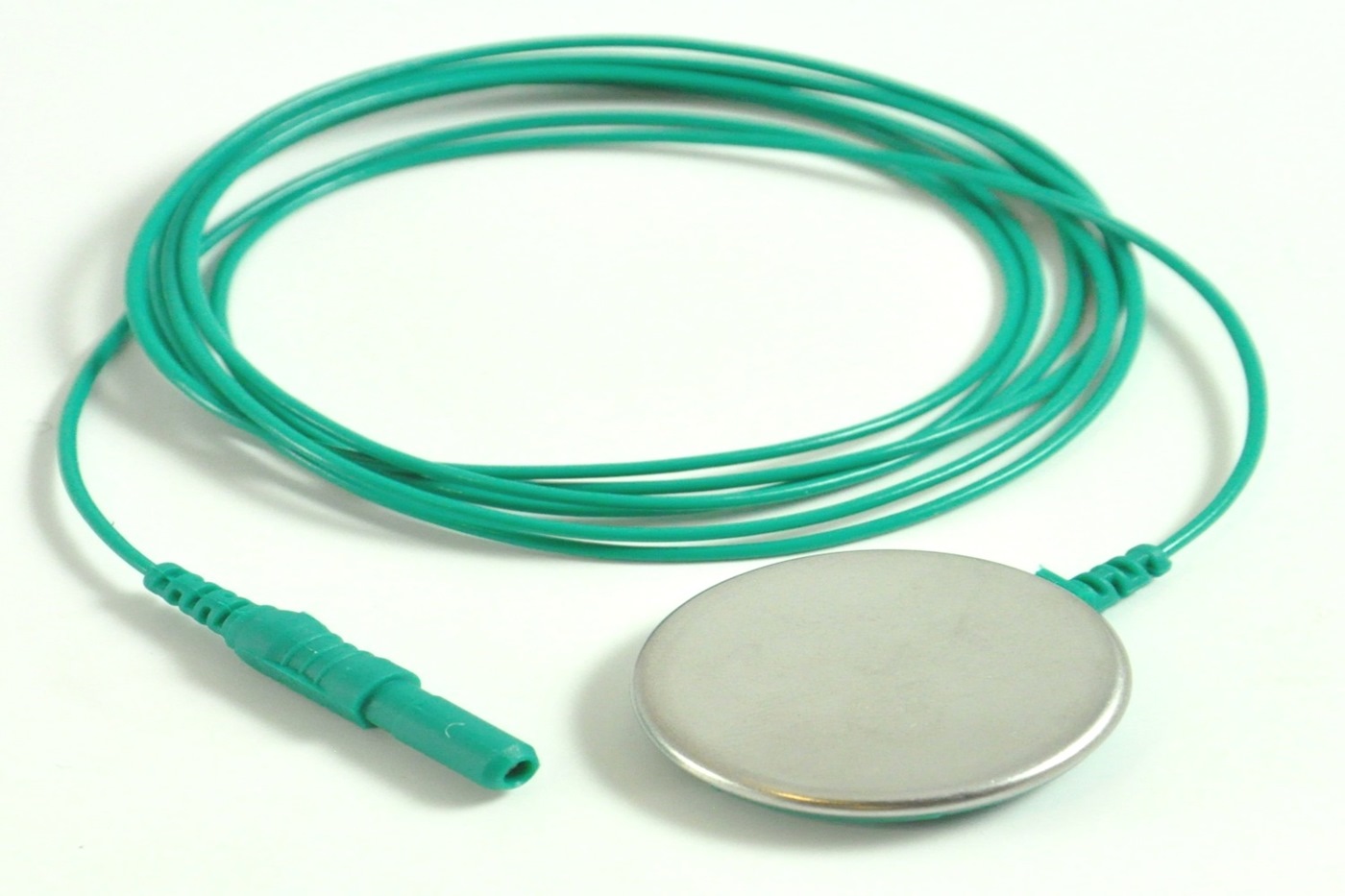 Reusable Ground 30mm Plate Electrode. Lead 125cm 019411700 Cephalon A/S